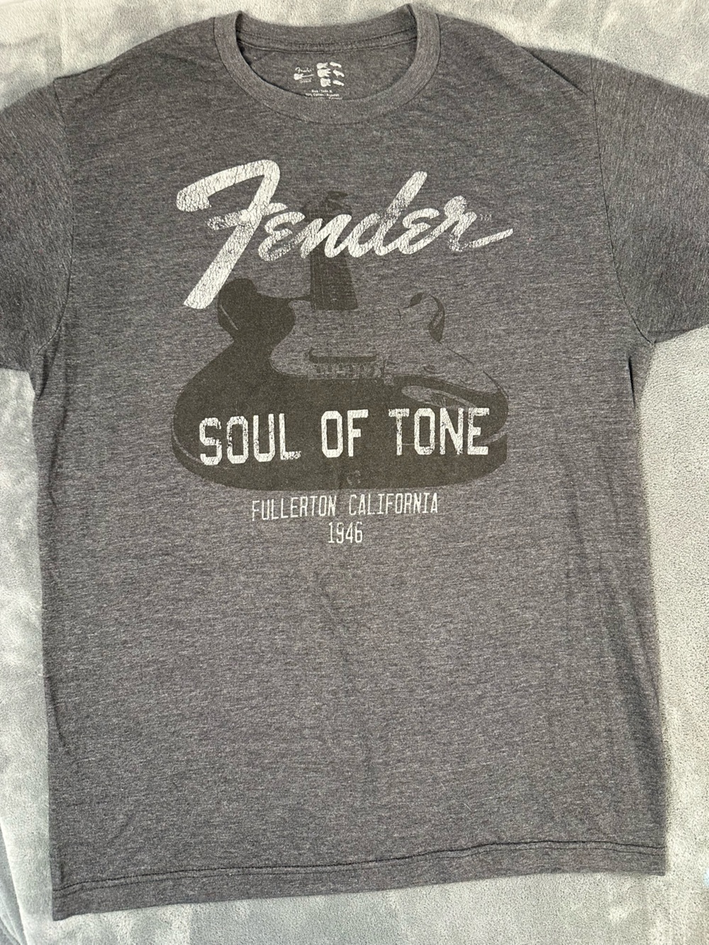 Fender Gray 'Soul of Tone' Graphic Tee